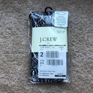 J crew lace tights - New in Package M/L (8-10)